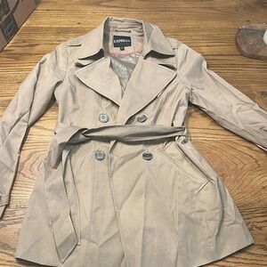 Express Women's Tan Trench Coat